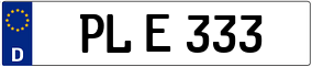 Trailer License Plate